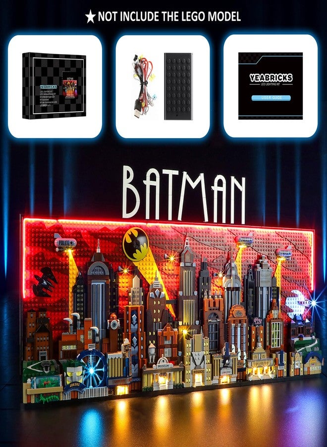 YEABRICKS LED Light for 76271 DC Batman: The Animated Series Gotham City Building Blocks Model (Building Set NOT Included) - Image 5